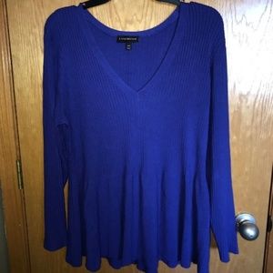 Lane Bryant Brilliant Blue Dressy Sweater 18/20
